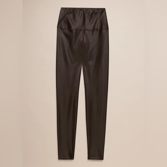 Aritzia Wilfred Free Daria black vegan leather high rise leggings size xsmall - Picture 5 of 16